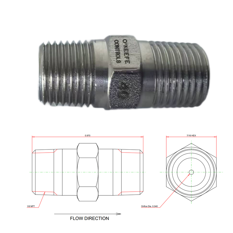 通用汽车油箱口适配器 蒸发模拟小孔标准件O'Keefe B-40-SS